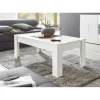 Table basse EOS laqué blanc brillant