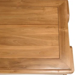 Table basse FLORES rectangulaire double plateau en teck WILL Marron