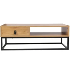 Table basse industrielle Bois et Métal SALMA