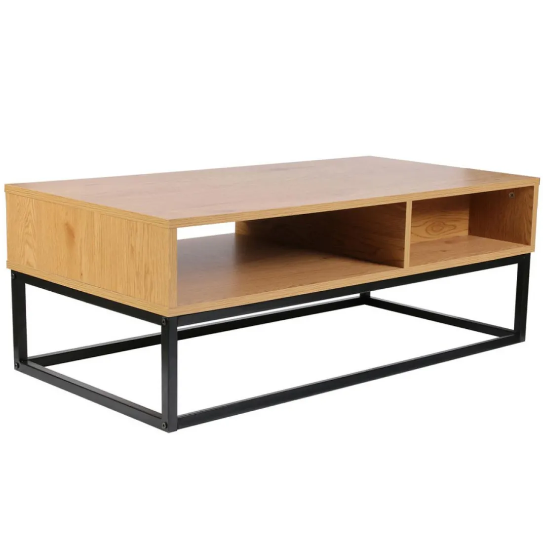 Table basse industrielle Bois et Métal SALMA