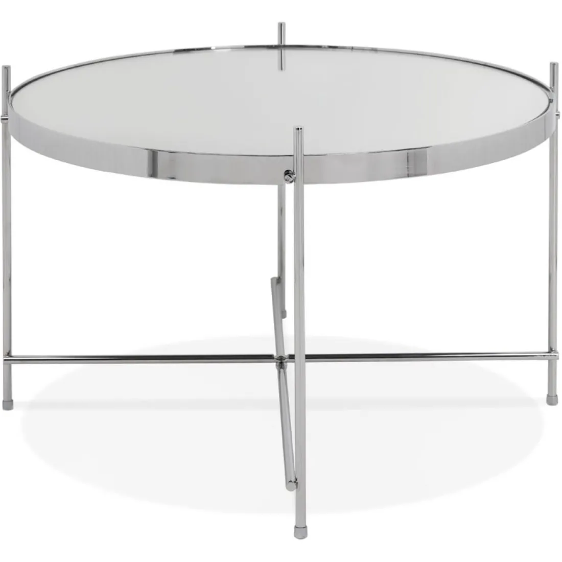 Table basse 'KOLOS MEDIUM' couleur chrome