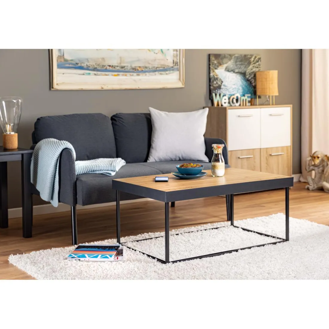 Table basse PASSIONE Artisan oak