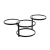 Table basse plateau verre pivotant