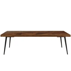 Table basse rectangulaire en bois pieds métal KIARA