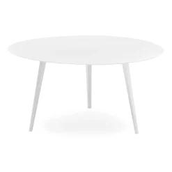 Table basse ronde Bipolart Métal Blanc