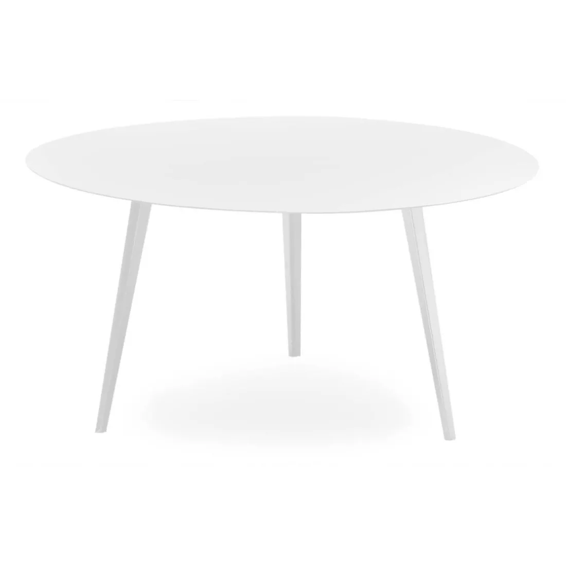 Table basse ronde Bipolart Métal Blanc