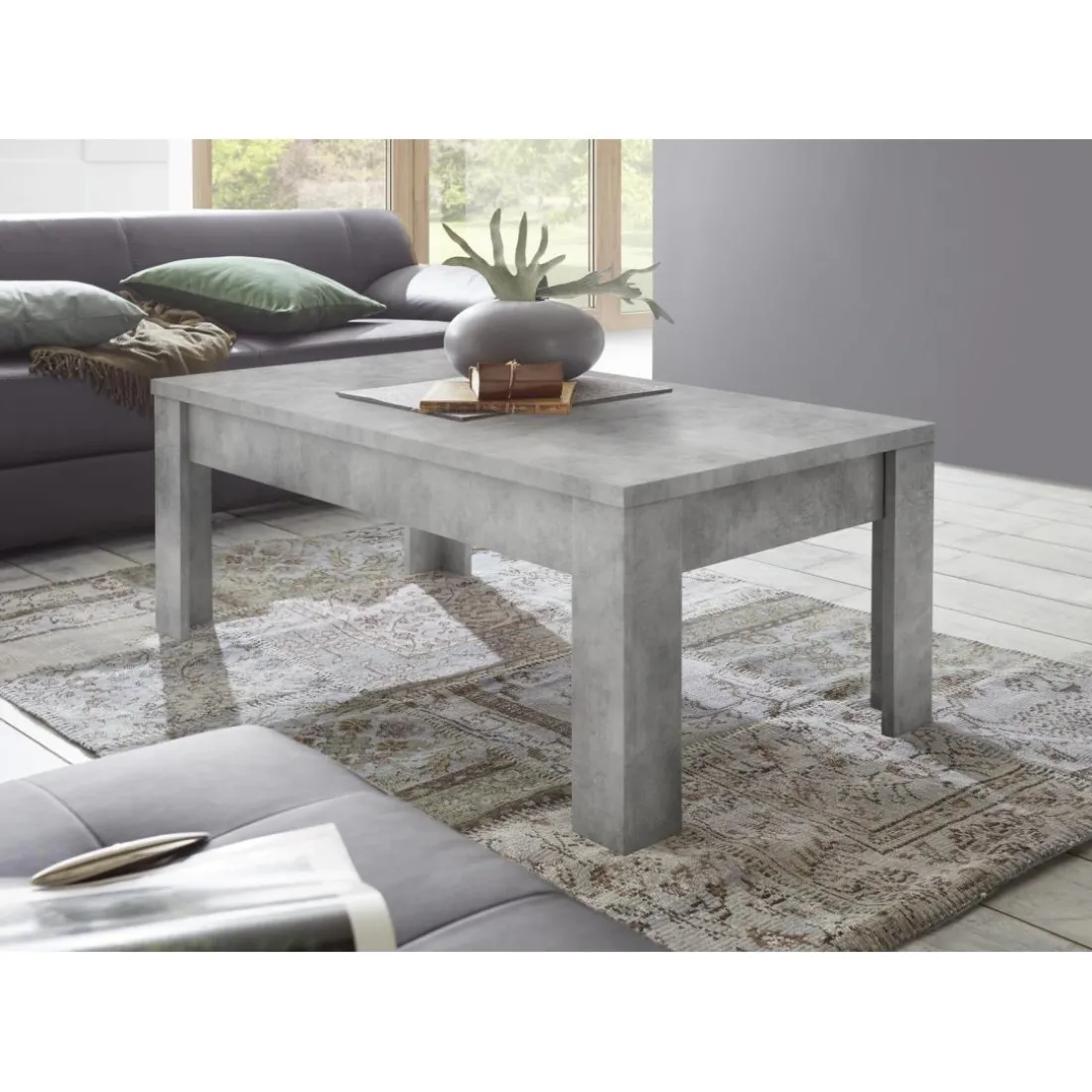 Table basse URBINO gris ciment