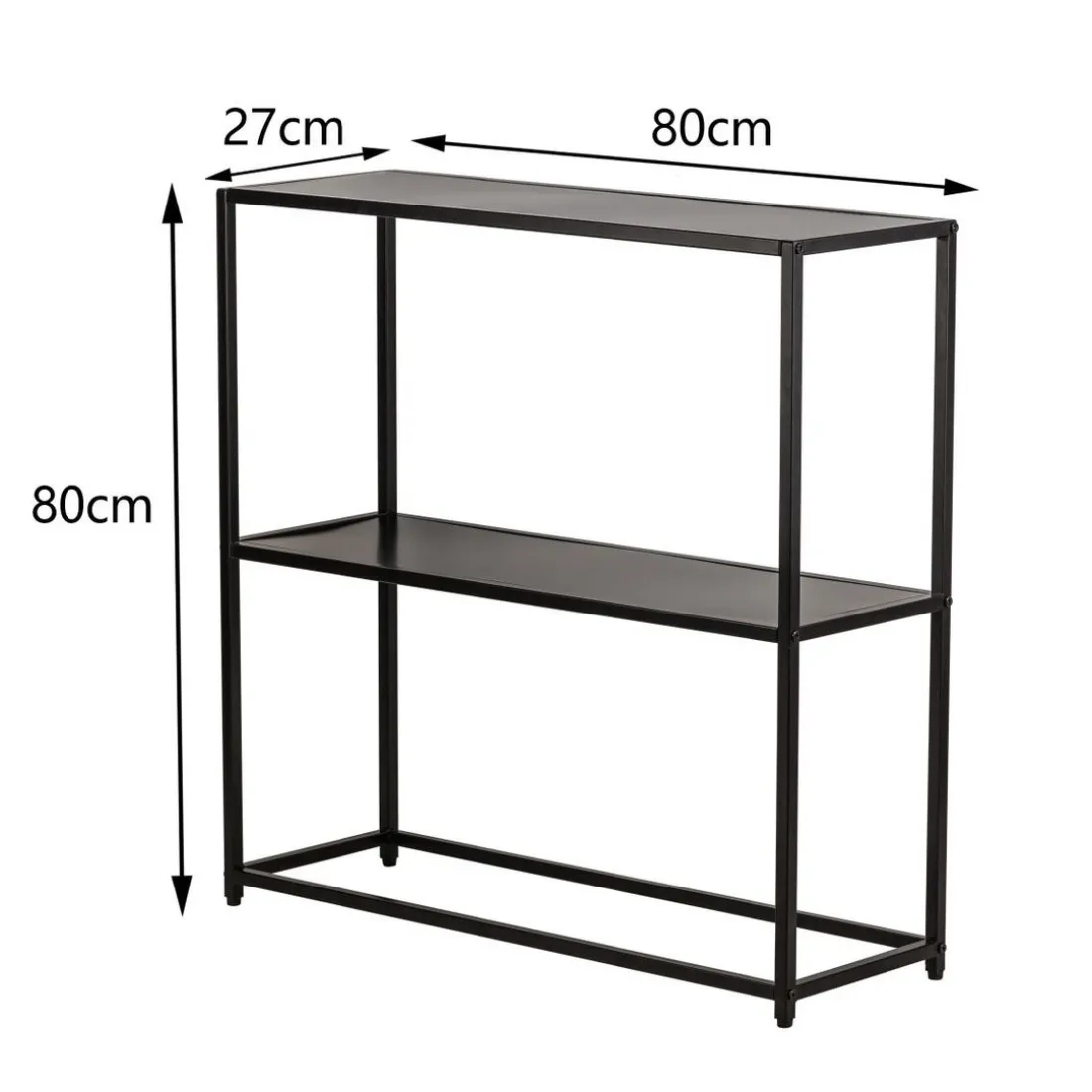 Table Console Design Industriel Moderne Noir