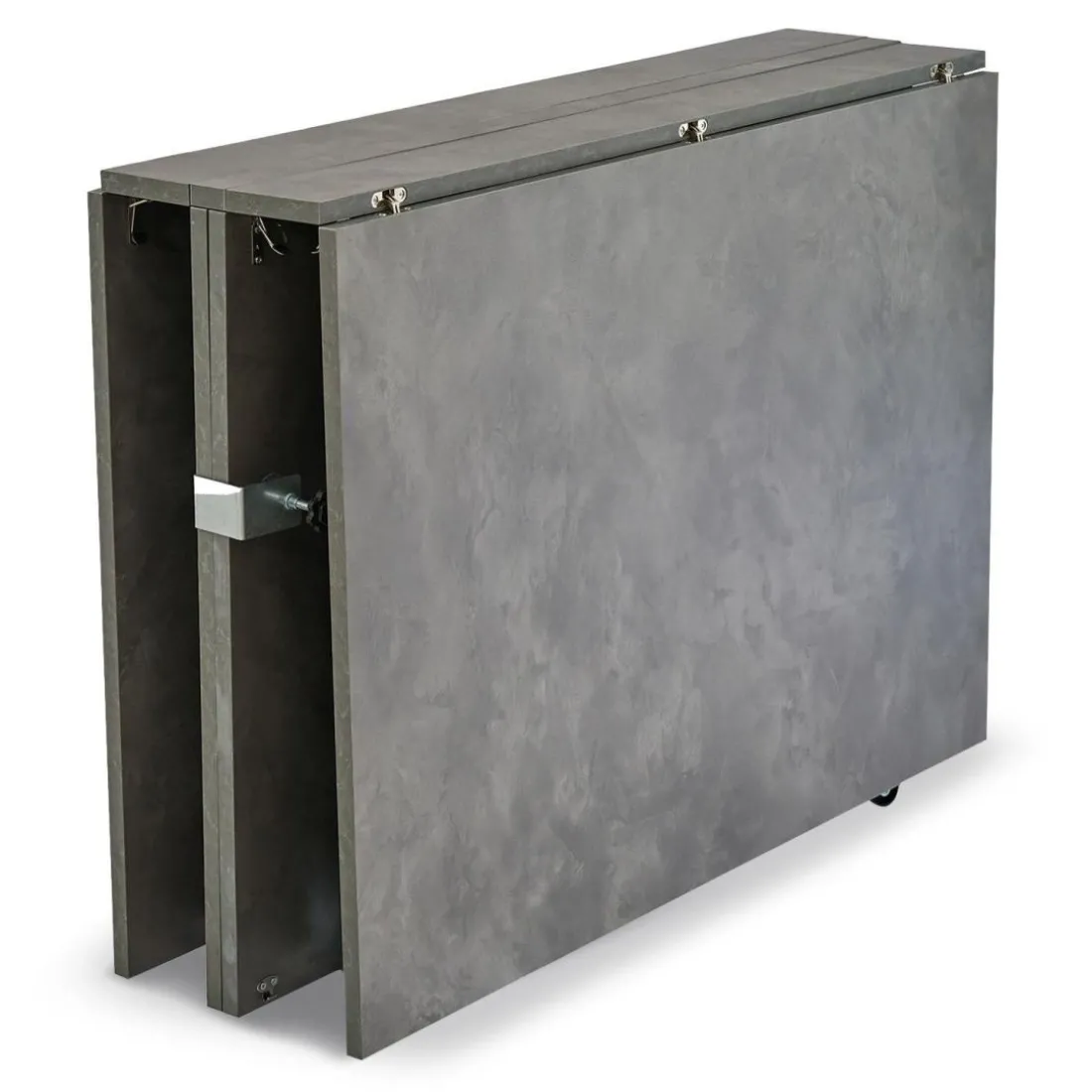 Table console extensible Nefertiti Effet béton ciré gris
