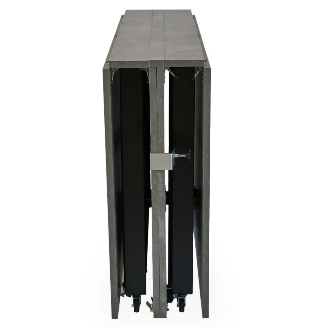 Table console extensible Nefertiti Effet béton ciré gris
