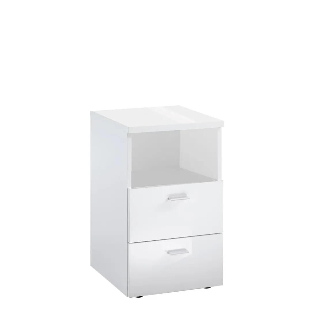 Table d'appoint avec 2 tiroirs COLIMA 1 UP blanc