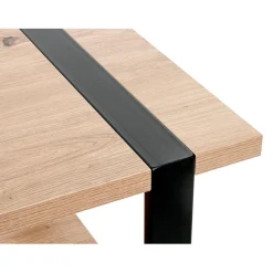 Table d'appoint avec plateaux décor chène