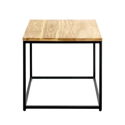 Table d'appoint carré plateau chène