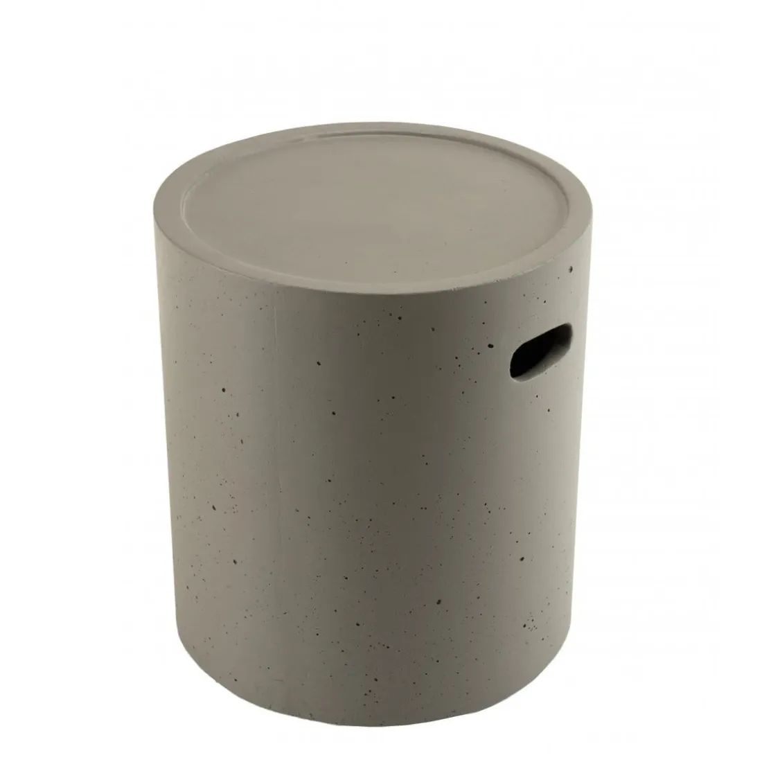 Table d'appoint de jardin ronde 40x40 cm béton