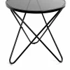 Table d'appoint design café tablette en verre trempé