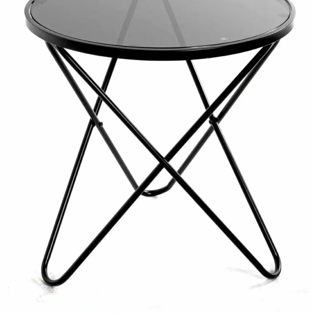 Table d'appoint design café tablette en verre trempé