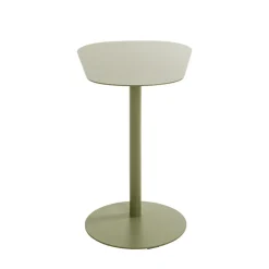 Table d'appoint design en métal vert
