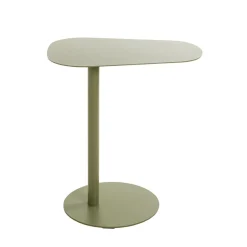 Table d'appoint design en métal vert