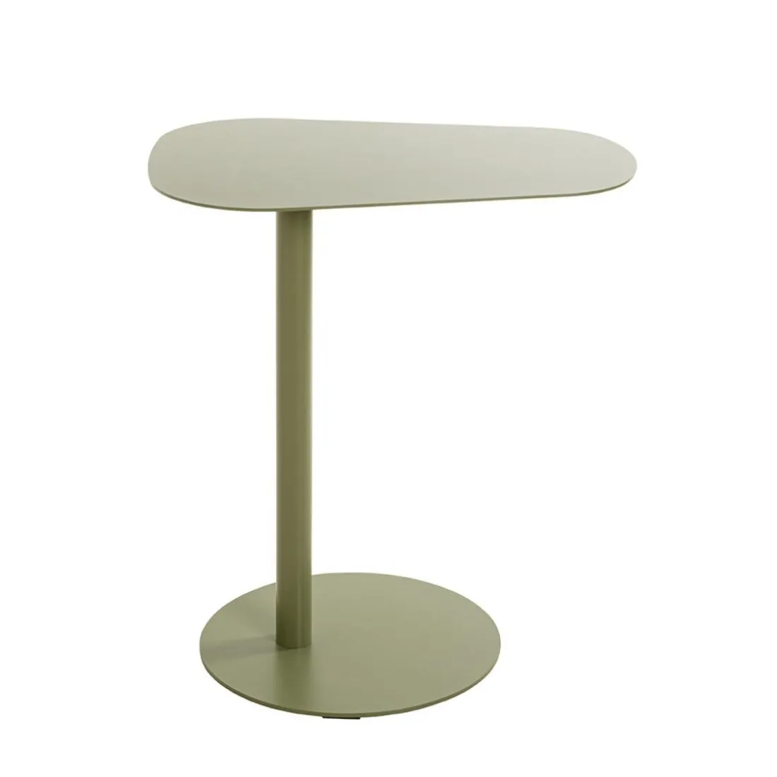 Table d'appoint design en métal vert