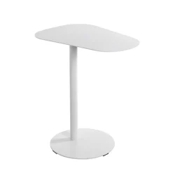 Table d'appoint design en métal blanc