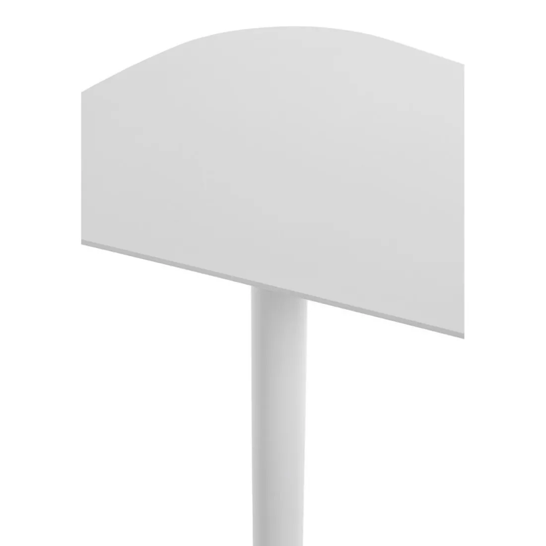 Table d'appoint design en métal blanc