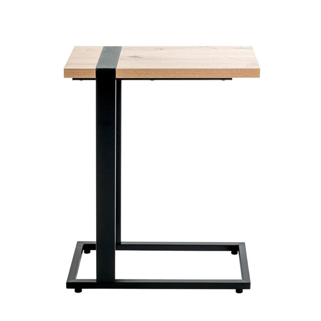 Table d'appoint design plateau décor chène