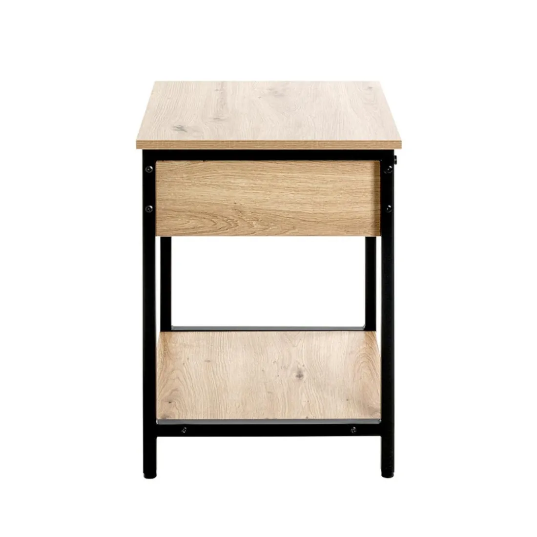 Table d'appoint double niveaux tiroir integré