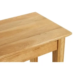 Table d'appoint en bois de chêne huilé H52 cm