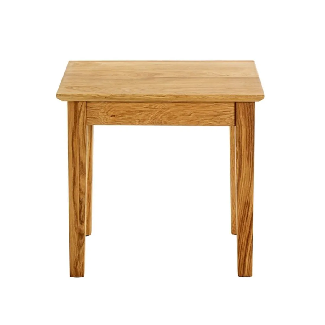 Table d'appoint en bois de chêne huilé H42 cm