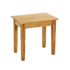 Table d'appoint en bois de chêne huilé H42 cm