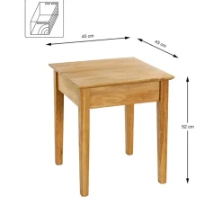 Table d'appoint en bois de chêne (Royal Oak)