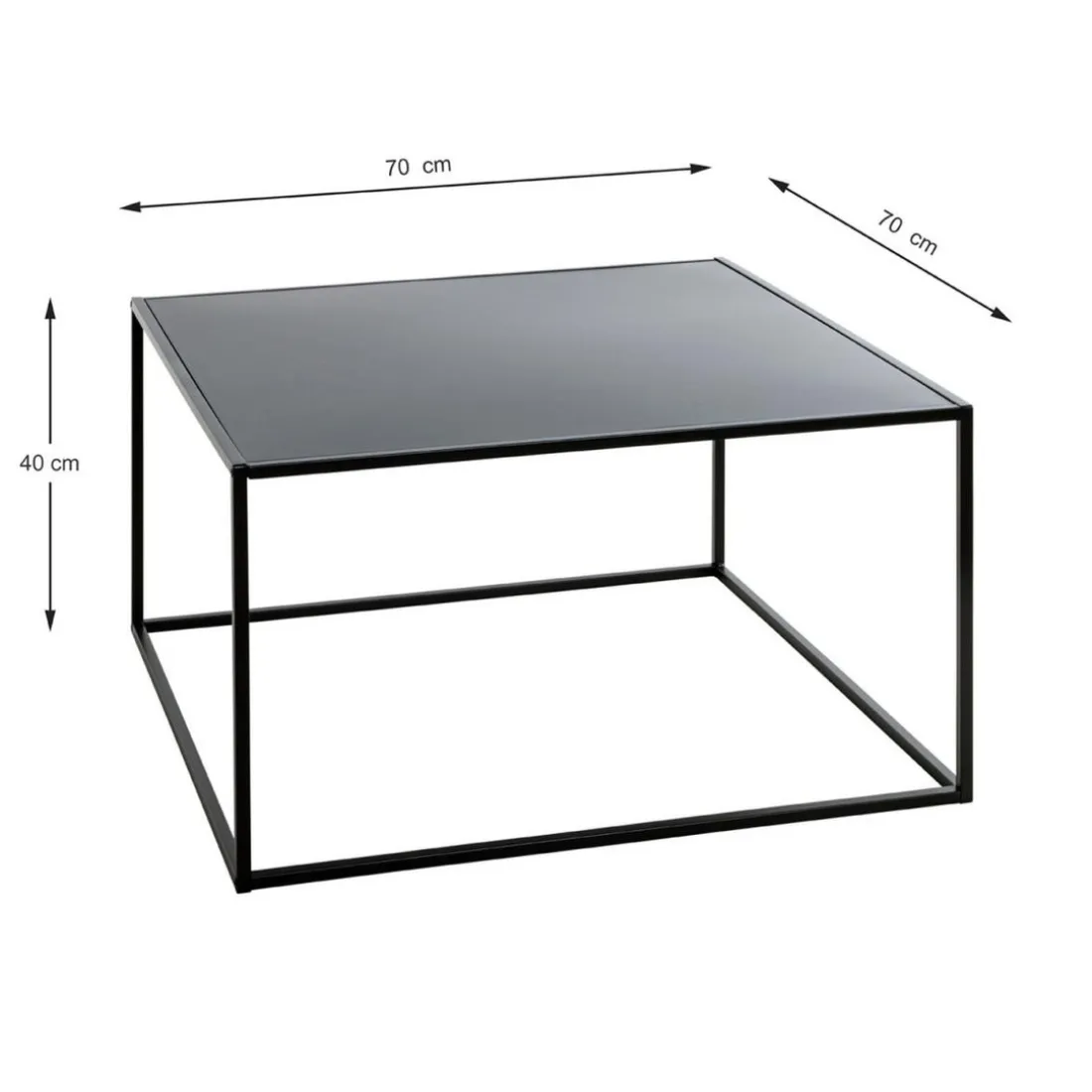 table d'appoint en métal laqué
