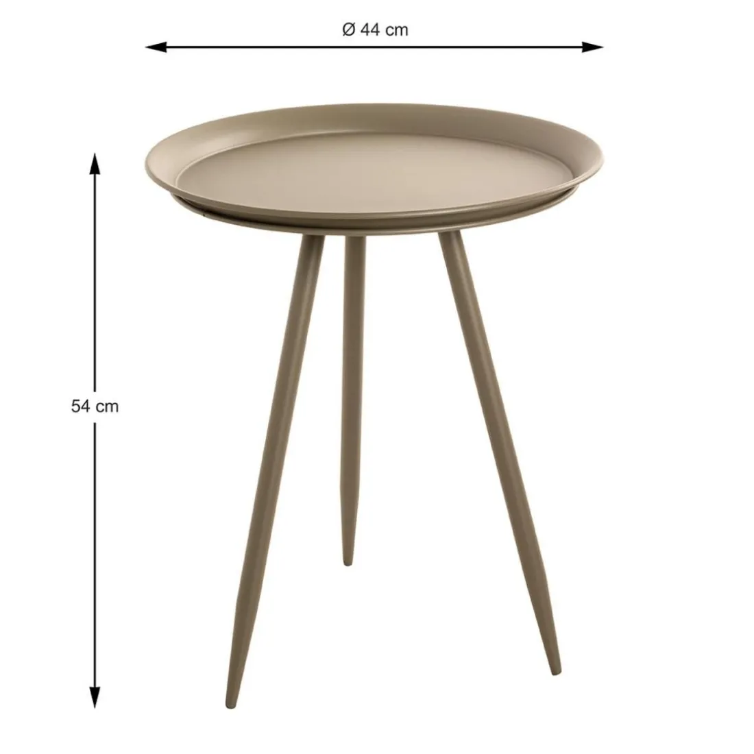 Table d'appoint en métal vert modèle maxi