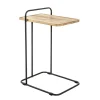 table d'appoint en structure en tube d'acier laqué noir,