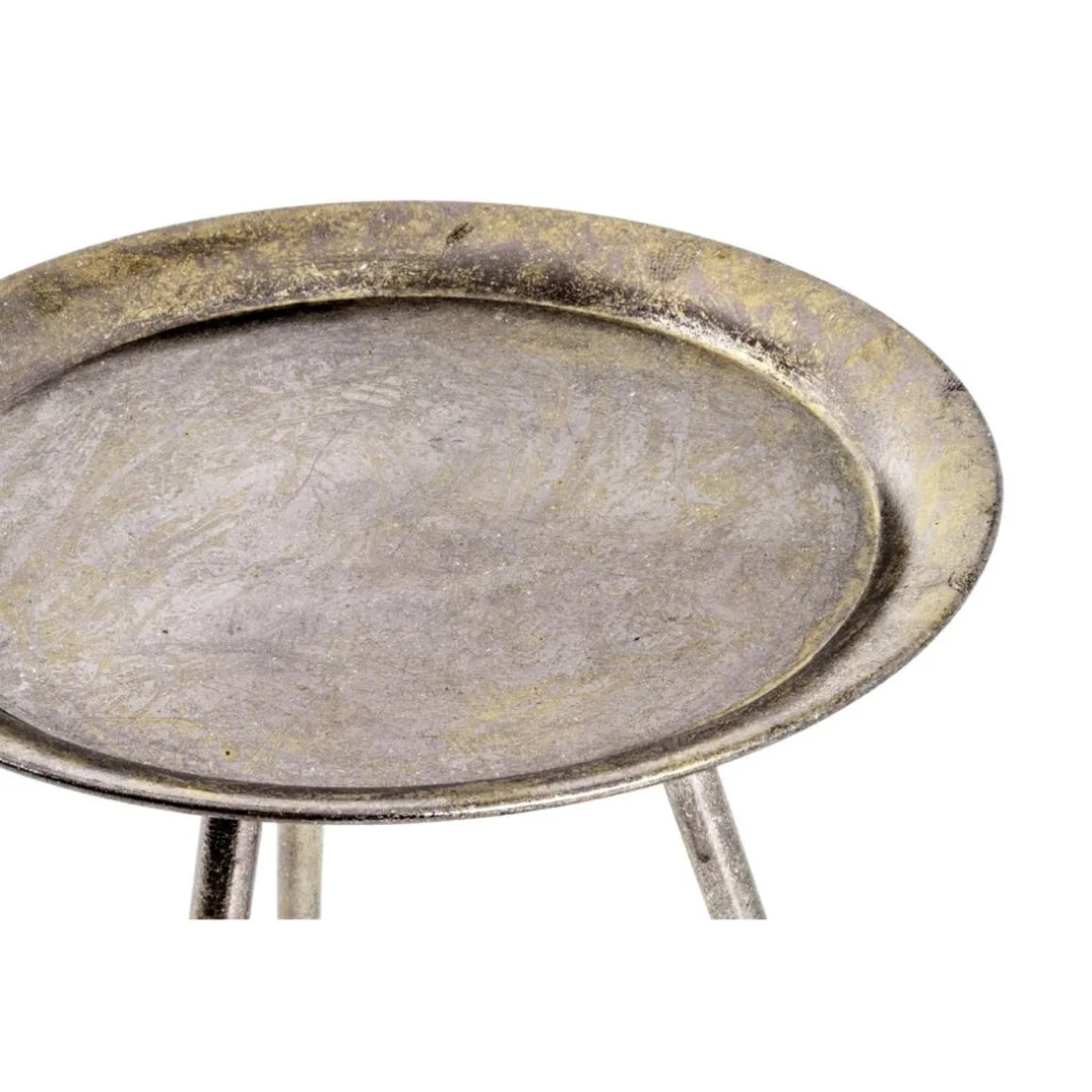 Table d'appoint Métal laqué Bronze antique
