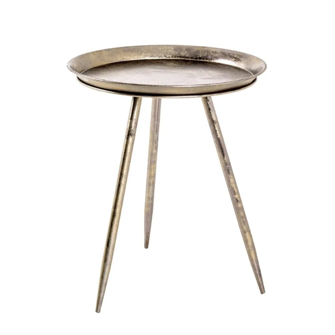 Table d'appoint Métal laqué Bronze antique