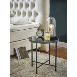 table d'appoint métal noir