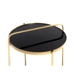 table d'appoint plateaux miroir