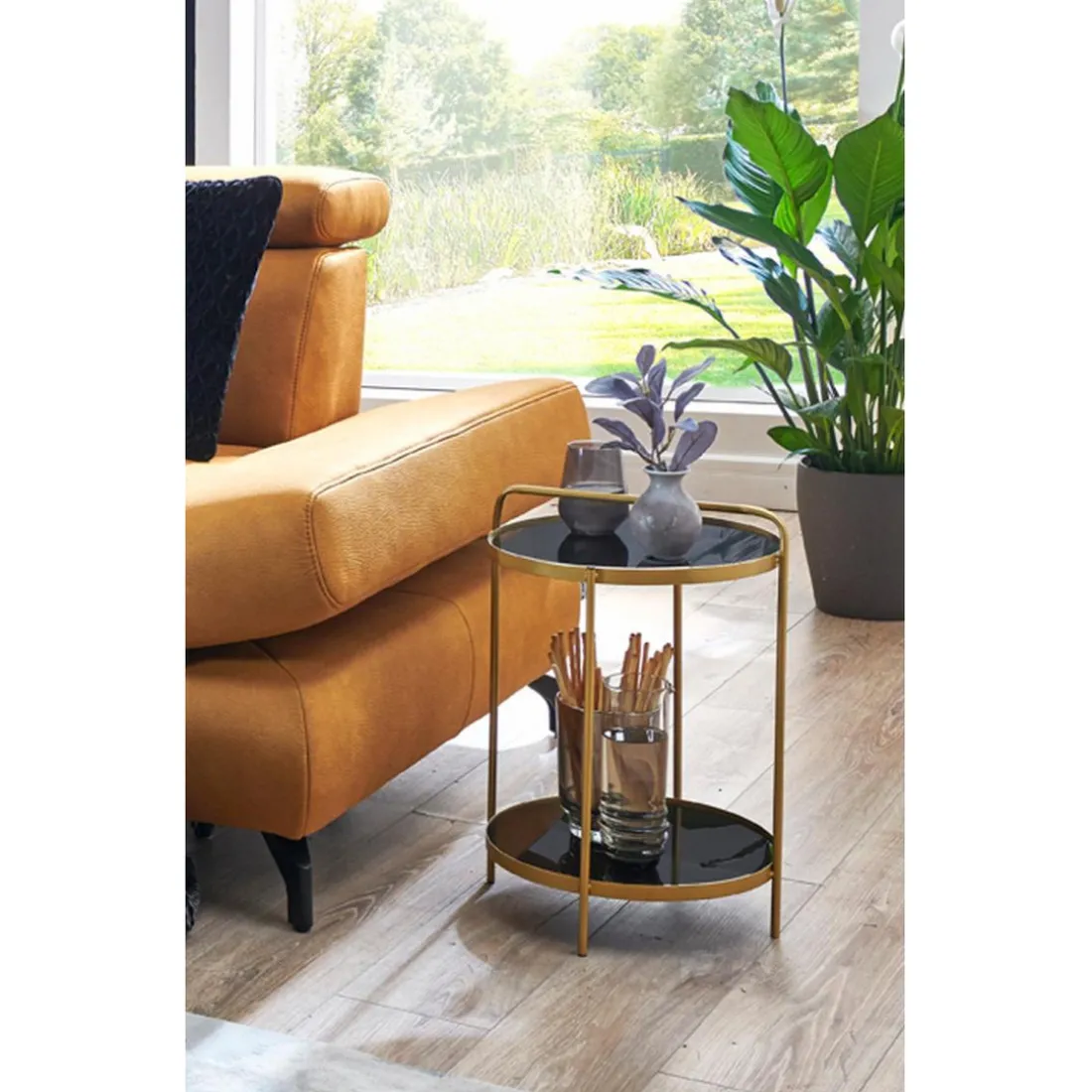 table d'appoint plateaux miroir