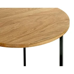 Table d'appoint ronde plateau chène