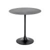 table d'appoint structure en tube d'acier noir époxy