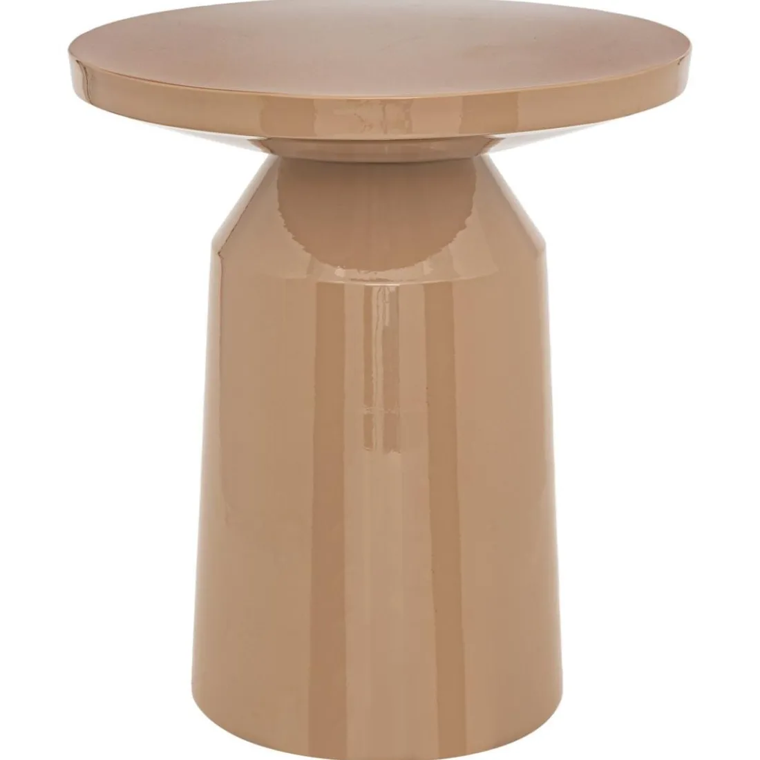 Table d'appoint totem Sita Métal beige