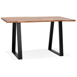 Table de bar haute 'RAFA' en bois massif et métal