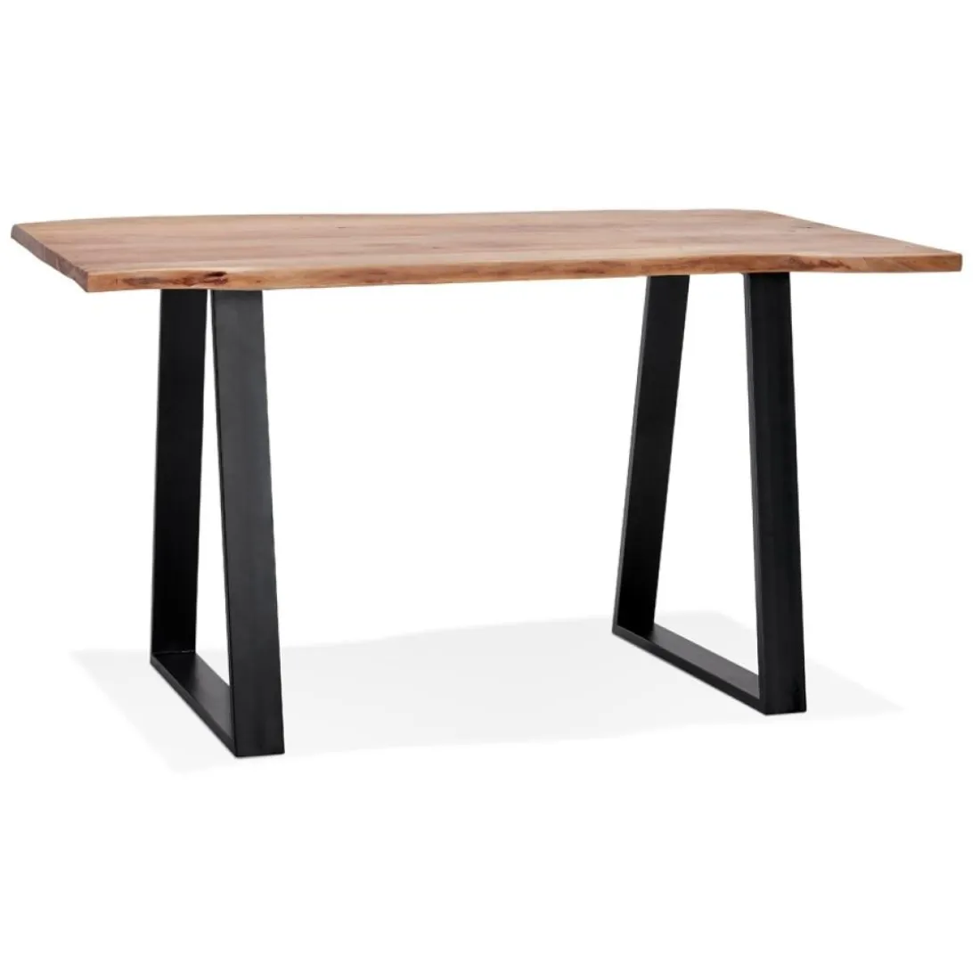 Table de bar haute 'RAFA' en bois massif et métal