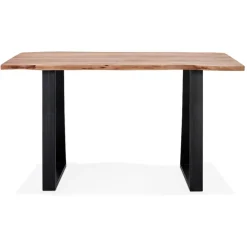 Table de bar haute 'RAFA' en bois massif et métal