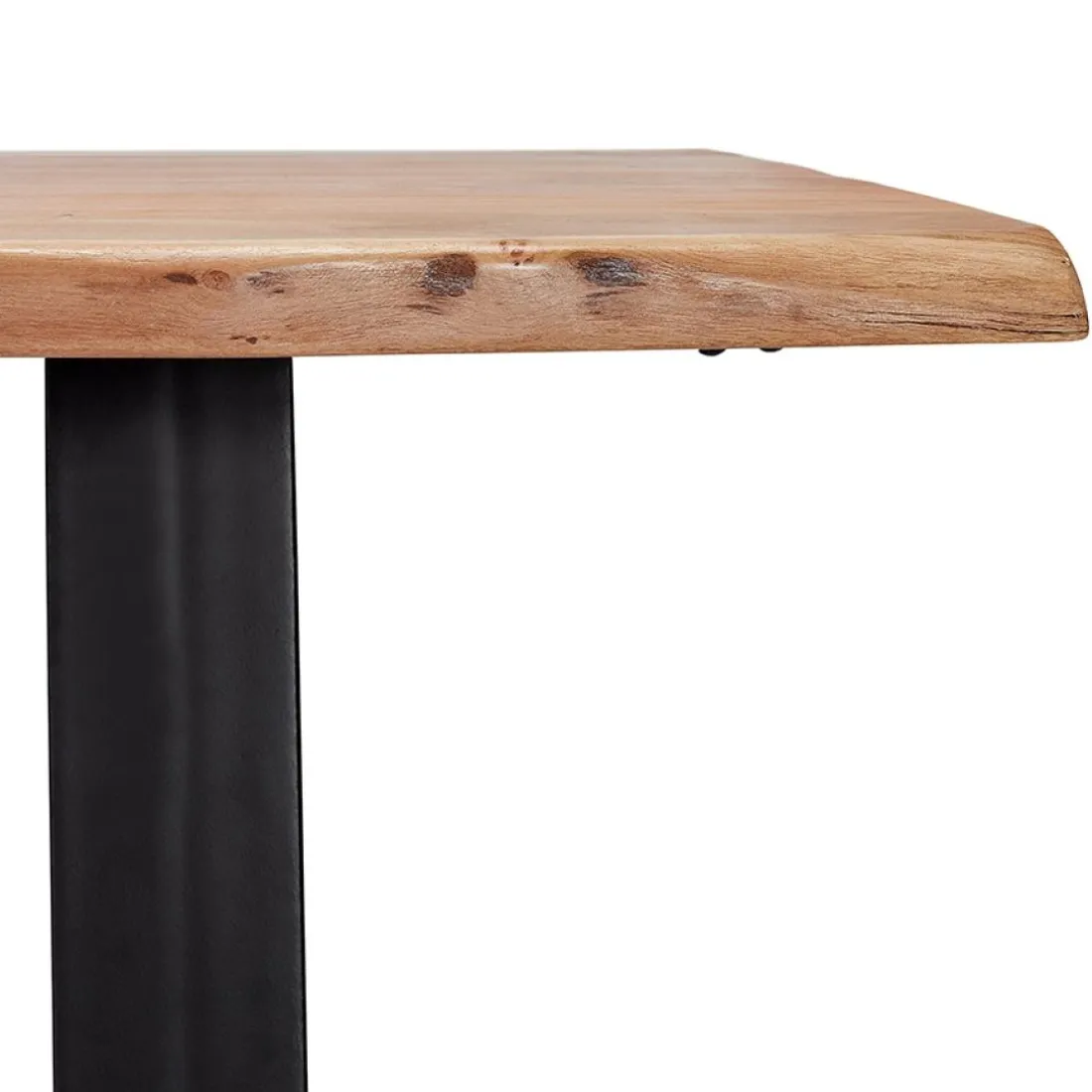 Table de bar haute 'RAFA' en bois massif et métal