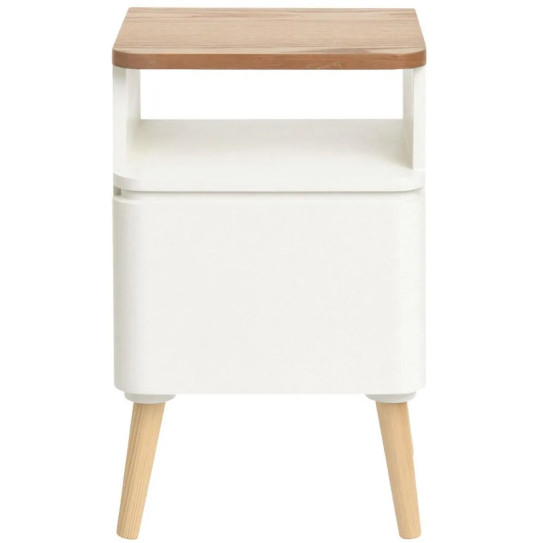 Table de Chevet Scandinave Bois Blanc ACHUMAWI