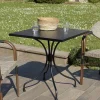 Table de jardin carrée 2 personnes VIANNEY