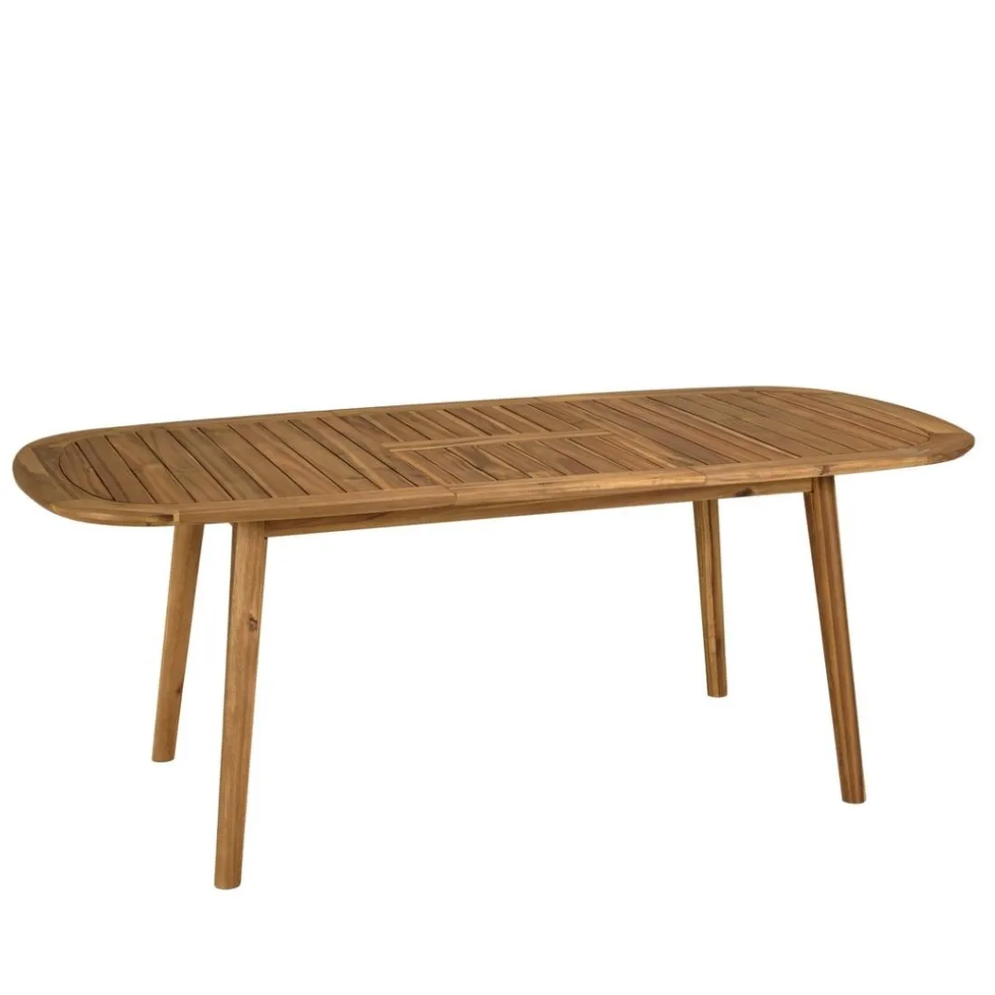 Table de jardin en acacia huilé extensible