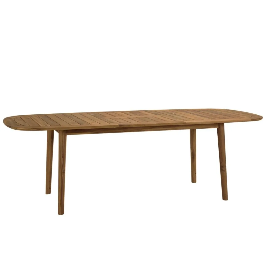 Table de jardin extensible en acacia huilé